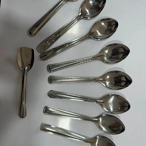 Fabricant de super qualité, couverts en acier inoxydable en gros, vaisselle simple et lourde, cuillère et fourchette en argent, couteau pour restaurant - Product Image 1