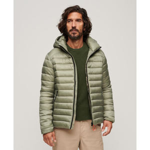 Veste matelassée pour homme sur mesure en gros, devant droit, taille personnalisée, tissu imperméable doux, mode d'extérieur, fabricant de tissus d'hiver - Product Image 1