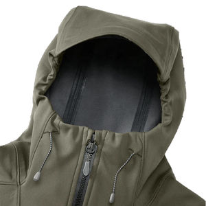 Veste Softshell Imperméable pour Hommes, Imprimé Camouflage, Haute Rue, Hiver, Chasse en Plein Air, Camping, Surdimensionnée, Chaude et Confortable - Product Image 4