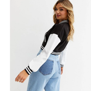 Vestes de baseball pour femmes Offre Spéciale de qualité supérieure fermeture à boutons vêtements d'hiver veste universitaire pour hommes femmes avec logo - Product Image 3