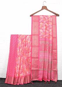 Hermoso sari con borde DE DOBLE TEJIDO Kanchi - Product Image 4