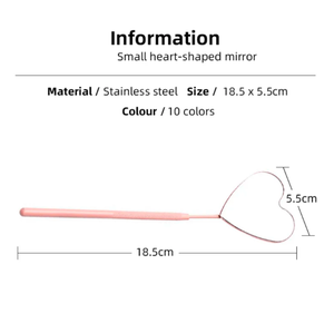 Haute Qualité Papillon Lash Extension Miroir Carte Boîte Accessoires Maquillage Outil Cils avec Noir En Acier Inoxydable Blanc Miroir - Product Image 6