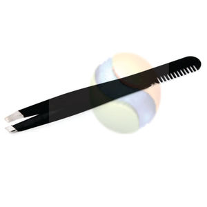 Pince à épiler en acier inoxydable de haute qualité, personnalisée, à pointe inclinée, outils de maquillage - Product Image 5