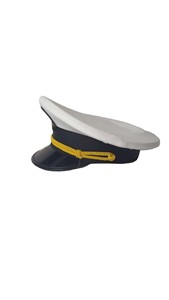 Custom Embroidered Logo Oficer Peaked Crown Cap Captain Oficer Cap <strong>Knight</strong> Templar <strong>Black</strong> Peaked Crown Hat - Product Image 3