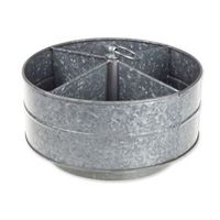Support à éponge en acier inoxydable au design moderne, durable, pour cuisine et salle de bain, revêtement argenté, forme ronde avec poignée en bois
