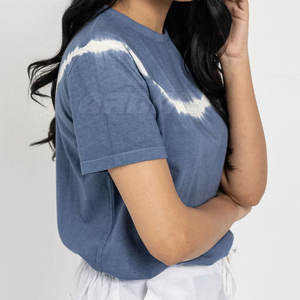 Camiseta de mujer de alta calidad con mangas cortas y cuello redondo Camiseta de algodón suave para mujer - Product Image 2