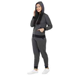 Survêtement doublé en polaire pour femmes sur mesure Respirant Fitness Training Jogging Survêtement pour la saison d'hiver Plus Size - Product Image 3