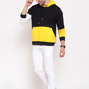 Sweat à capuche à manches longues pour hommes légers tissu polaire d'hiver confortable impression en relief meilleure conception fermeture éclair faite - Product Image 4