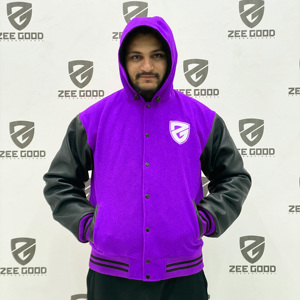 High Quality Customized Street Style <b>Canvas</b> <b>Jacket</b> Stand Collar Front Logo 100% Cotton Letterman Winter Style OEM High Quality - Product Image 4