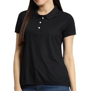 Polo de corte regular para mujer, camiseta Polo de calidad superior Camiseta de color sólido con logotipo personalizado para días cálidos Camisa de estilo deportivo - Product Image 4