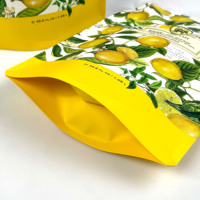Pochette à bec verseur jetable en PE avec impression personnalisée, 1L, pour détergent liquide, avec fermeture éclair et buse étanche, pour soins personnels