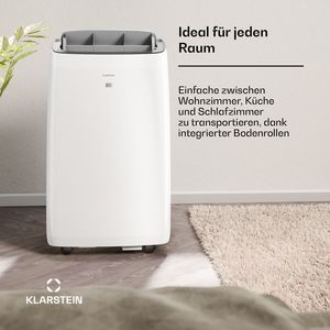 เครื่องปรับอากาศแบบพกพา 16000 BTU สำหรับบ้าน ควบคุมผ่านแอพ WiFi 3 in 1 ระบบทำความเย็น ลดความชื้น และพัดลม สำหรับห้องขนาดไม่เกิน 82 ตร.ม. สีขาว - Product Image 2