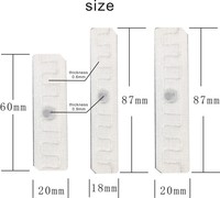 Étiquette RFID UHF en caoutchouc mini, étanche, lavable, pour linge, avec codage, en tissu textile, prix usine