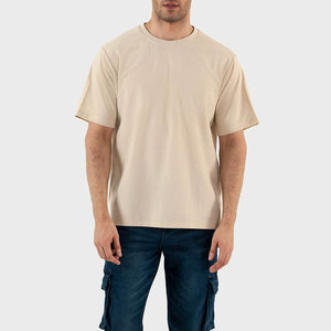 เสื้อยืดคอกลมแขนสั้นทรงโอเวอร์ไซส์ ผ้าถักแห้งเร็ว สีพื้นเรียบง่าย สวมใส่สบายทุกวัน คุณภาพพรีเมียม - Product Image 1