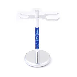 Support de rasage luxueux en métal avec rasoir et porte-brosse disponible au prix de gros - Product Image 5