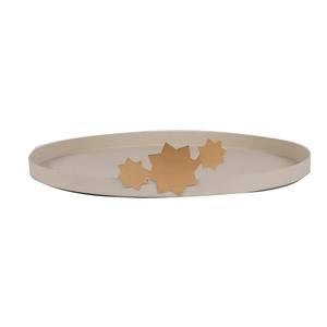 Rounded Shape Metal Serving <b>Tray</b> for Coffee Cold <b>Drinks</b> Breakfast for Hotels and Restaurants Use - Product Image 2