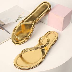 Sandalias Planas de Playa con Pedrería para Mujer, Calzado Cómodo y a la Moda para Fiestas, con Brillo, de Secado Rápido, Antideslizantes, para el Verano y la Playa - Product Image 3