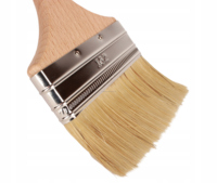 Lot de pinceaux professionnels pour peinture d'angle 15-102 mm, 9 tailles, poils naturels, manche en bois, style anglais, pour polissage