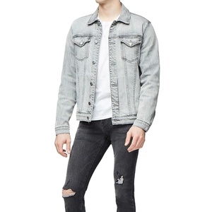 Chaqueta Vaquera de Lujo para Hombre, Estilo Vintage, Manga Larga, Lavada, con Botones, Ropa Urbana Personalizada - Product Image 6