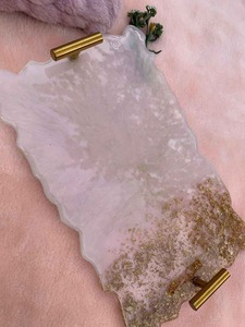 Bandeja Decorativa de Resina en Varios Colores, Bandeja Rectangular de Resina para Decoración del Hogar, Alta Calidad - Product Image 5