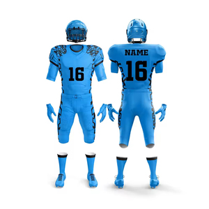 Plus Size Pro <b>Level</b> American Football Uniform Wholesale Adult Set Sublimated Breathable Short Jersey Custom College Teamwear - Product Image 3
