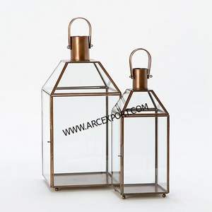 Faroles Dorados para Bodas en Venta, Nuevo Diseño, Decoración de la Mejor Calidad, Faroles Modernos de Lujo al Por Mayor al Precio Más Bajo de la India - Product Image 2