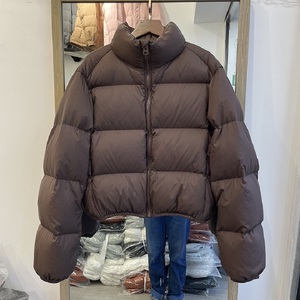 Chaqueta de Plumón Corta para Mujer, Nueva Colección de Invierno, Cintura Alta, Gruesa, Cuello Alto, Impermeable, Transpirable, 2024 - Product Image 2