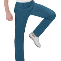 Erkek Orta Bel Normal Kalıp Düz Renk Golf Pantolonu ve Kumaş Pantolon Kırışmaz Düz Ön Akıllı Günlük Sonbahar Giyim Golf Pantolonu