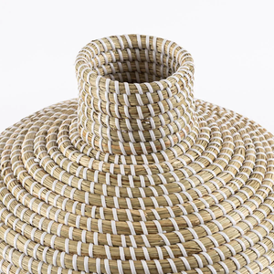 Decorative <b>Vase</b> Multicolor of Seagrass Made in Vietnam Ecofriendly material for Home Decor and tableware decoration Wholesale - Product Image 2