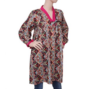 เสื้อคุर्ติพิมพ์ลายสำหรับผู้หญิง ยี่ห้อ Chase Value ฟรีไซส์ หลายสี - Product Image 1