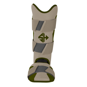 Protège-tibias de baseball en cuir avec logo et couleur personnalisés, offrant une protection professionnelle et un design léger pour tous les joueurs - Product Image 1