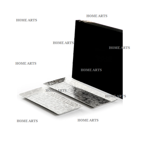 Le plus récent ensemble de plateaux alimentaires de couleur argent de conception de quatre tailles différentes snacks bonbons plateau de service pour les meilleures ventes - Product Image 3