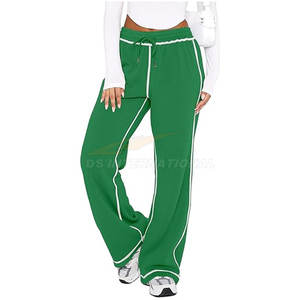 Joggers de pierna ancha de alta calidad para mujer, pantalones de chándal de corte holgado, diseño personalizado, Impresión de logotipo, OEM y proveedor a granel - Product Image 3