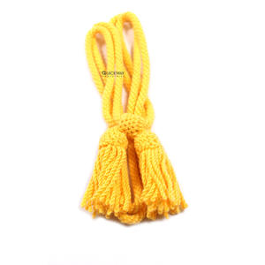 Nouvel arrivage de chapeau d'épaule pour hommes de cérémonie uniforme de cérémonie cordon de chapeau à vendre meilleur cordon de chapeau de couleur jaune solide - Product Image 3