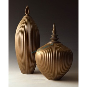 Set Of 2 Different Sizes and Shape Royal Look Wooden Handmade Human Cremation Burial Adults <b>Ashes</b> Funeral Supplies From India - Product Image 1