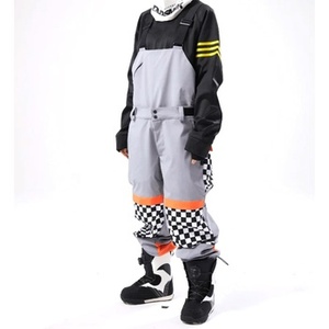 2025 <b>Ski</b> Bib Pants Women Waterproof Slim Fit Elastic 4 Way Stretch Quick Dry Snowboard Pants Men Winter Low Moq <b>Ski</b> & Snow Wear - Product Image 1