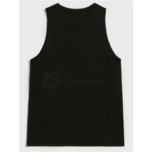 Camiseta Deportiva sin Mangas para Hombre, de Secado Rápido, al por Mayor, la Mejor Fibra de Bambú y Algodón, Transpirable, de Punto, Color Sólido, Personalizada con Estampado - Product Image 2