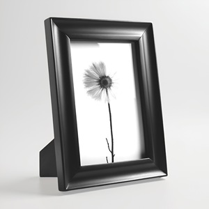 Marcos DE FOTOS modernos de arte europeo, base de marco de fotos de Color negro MDF de madera maciza con vidrio acrílico gratis para pantalla de escritorio para el hogar - Product Image 6