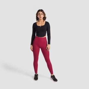 Leggings Deportivos de Cintura Alta, Sin Costuras, con Estampado de Ciruelas, Talla XL, Transpirables, de Spandex y Nailon, Estilo Casual con Logotipo - Product Image 4