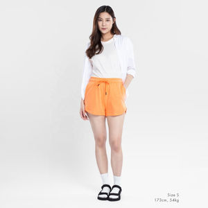 Pantalones Cortos Deportivos para Mujer, Absorbentes de Sudor, Transpirables, de Secado Rápido, Ecológicos, con Cordón, a la Moda, de Poliéster/Algodón - Product Image 6