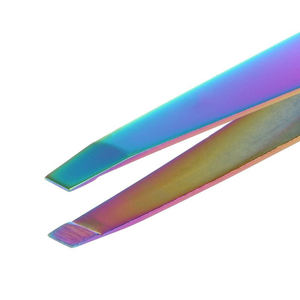 Pinzas profesionales para cejas de acero inoxidable 2025, pinzas duraderas para cortar y recortar cejas con etiqueta personalizada - Product Image 3