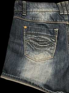 Vintage S Taille Denim Shorts Jeanagers Autre Artisanat Jeans Pantalon Court - Product Image 2