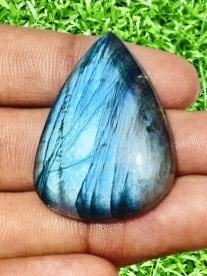 พลอยคาลซิโดนีธรรมชาติทำด้วยมืออัญมณีหลวมโครเมี่ยมสีฟ้าสำหรับทำเครื่องประดับหิน - Product Image 6
