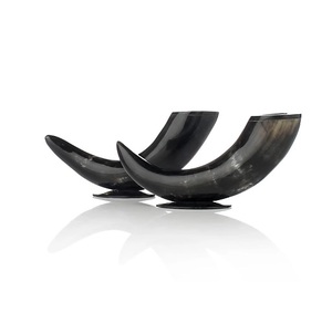 Design Buffalo Horn Candle <b>Holder</b> Stand Parties and Dinner Table Decor <b>Metal</b> Stand Horn Candle T-light <b>Holder</b> - Product Image 4