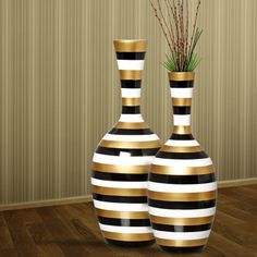 Decoración de boda de metal de tendencia industrial, florero al por mayor, decoración de hotel para el hogar, acabado dorado hecho a mano con logotipo personalizado - Product Image 2