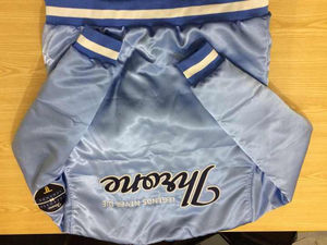 OEM Varsity Bomber chaqueta con logotipo personalizado posición frontal de alta calidad Unisex impermeable con capucha elegante de moda - Product Image 3