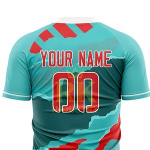 สั่งซื้อตอนนี้เสื้อฟุตบอลสำหรับทุกเพศดีไซน์กำหนดเองได้หลายสี100% โพลีเอสเตอร์แห้งเร็วระบายอากาศได้ดีขนาดกำหนดเองได้สำหรับแฟนกีฬา - Product Image 2