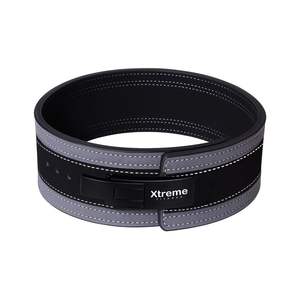 Ceinture de musculation unisexe en cuir de vachette de haute qualité, respirante, avec boucle à levier pour le soutien de la taille, 10 mm/13 mm - Product Image 2