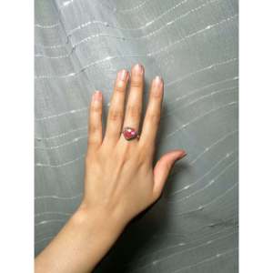 Handmade Boho Style <b>Ring</b> Navajo Made with Mohave Turquoise & <b>Sterling</b> <b>Silver</b> Bezel <b>Set</b> Size 8 for Everyday Wear Certified by IGI - Product Image 5