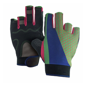 Gants de pêche imperméables antidérapants, protection UV, boucle auto-agrippante, polyester, pêche en bateau, sports de plein air, prise en main complète des doigts, légers - Product Image 1